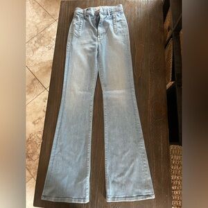 MOTHER Light Blue Flare Jeans